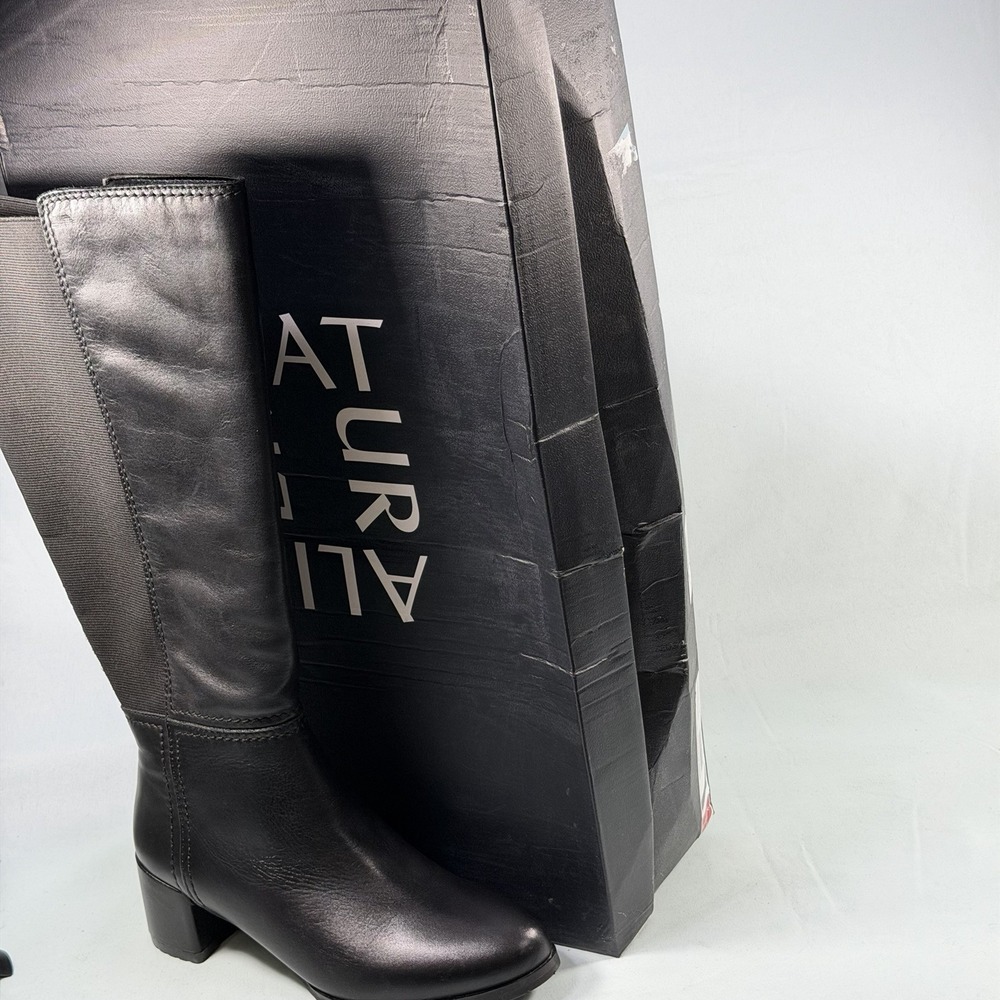 Naturalizer Size-7M‎ Women's Brent Wide Calf Knee High Boot Black $285 - Picture 10 of 10